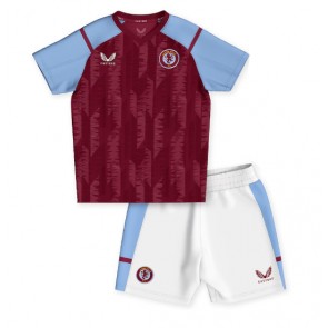 Maillot de foot Aston Villa Domicile enfant 2023-24 Manches Courte (+ pantalon court)